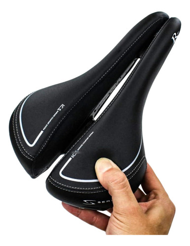Silla De Montar Serfas Rx Microfibra Bicicleta Montaña Hombr Negro