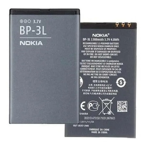 Batería Nokia Original Bp-3l Asha 303 603 Lumia 710 900