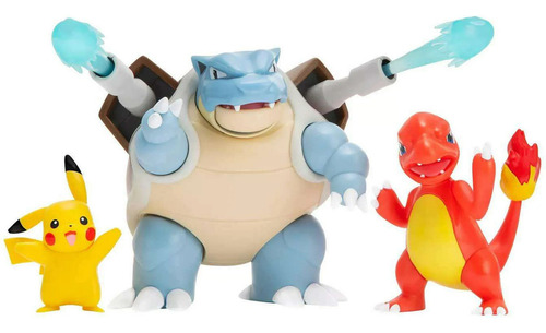 Figura Pokemon Battle Multipack Pikachu Blastoise Charmeleon