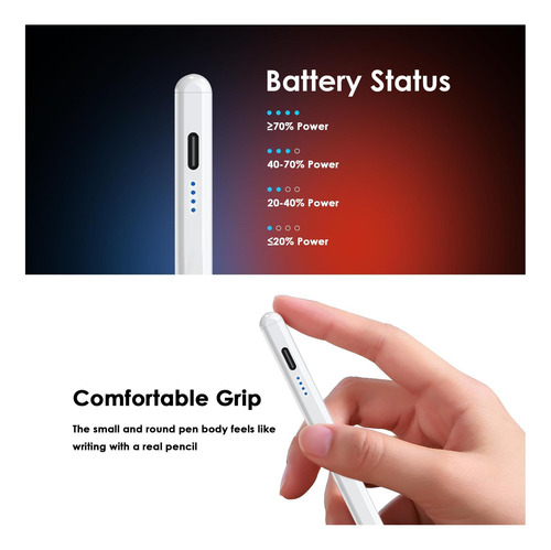 Aizepa Stylus Pen Para iPad 9 Y Décima Generación, Precisión