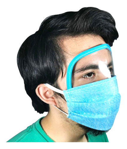 Cubreboca Careta Visor Facial Reusable Mayoreo Lote 10 Psz 