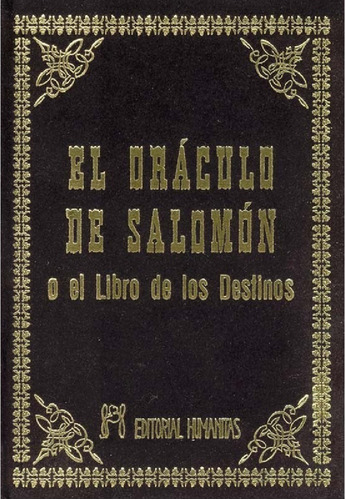 El Oráculo De Salomón O El Libro De Los Destinos