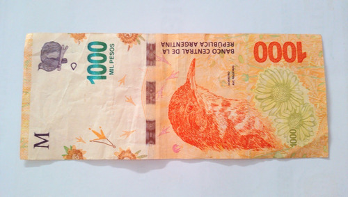 Billete 1000 Pesos Binumeral Número Repetidor 8 Y 3