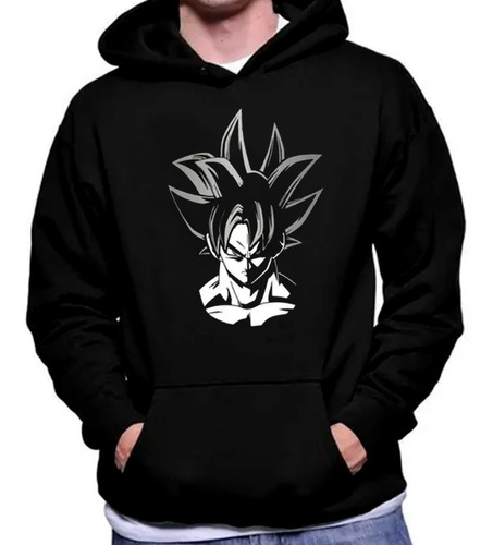 Poleron Estampado Diseño Goku Ultra Instinto Anime Manga