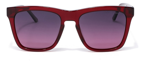 Lente Solar Para Mujer Cloe Forma Cuadrada Armazón Acetato Color Fucsia