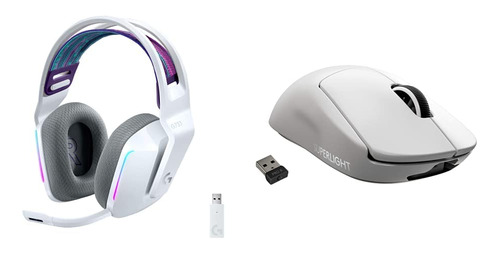 Auricular Inalambrico Para Juego Mouse Blanco Pro X Ultra