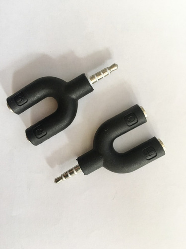 Divisor Audio Triestéreo 3.5mm 1 Macho A 2 Hembra 