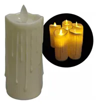 Comprar Vela Velon Derretida Led Con Efecto Llama Calida Cotillon X1