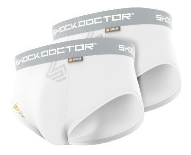 Shock Doctor Niños Breve 2-pack Con Panel De Malla De Copa.