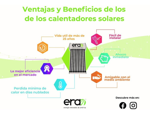 Imagen 6 de 7 de Calentador Solar Era 12 Tubos-150 Litros Alta Presión