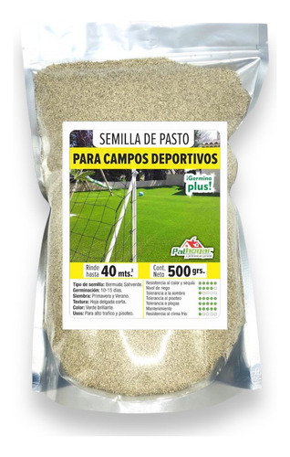 Semilla De Pasto Bermuda P/usos Deportivos 500g Envio Gratis