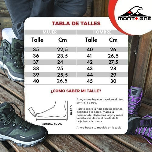 Zapatillas Botas Impermeables Montagne Hombre Aura Trekking