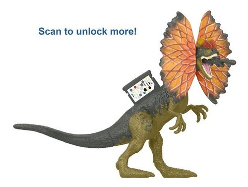 Juguete Jurassic World Dilophosaurus Y Claire Con Codigo Adn