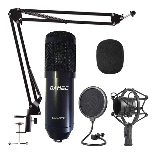 Bm-800 Usb Microfono + Brazo + Filtro Pop Streaming Podcasts