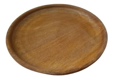 Plato Cavado 14cm/ Madera / Ideal Apoya Taza O Vaso X 6 Uni.