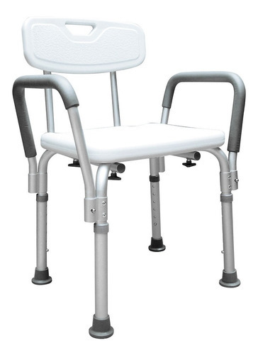 Silla Ducha Brazos Banco Ajustable Respaldo Antiderrapante