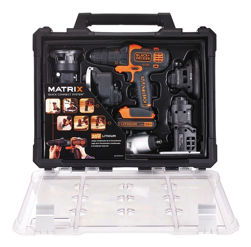 Ferramenta 6 Em 1 Matrix Combinada E Maleta Bivolt Bdcdm6kit