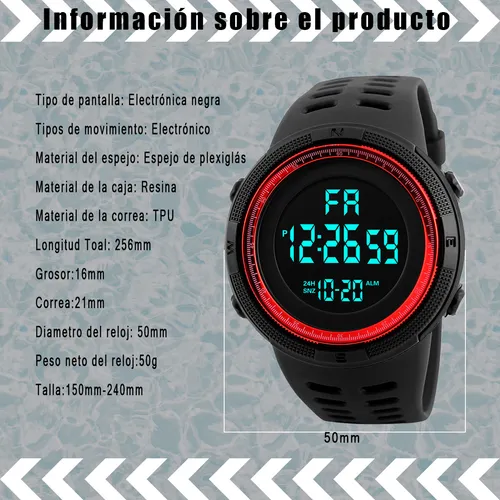 Reloj skmei 1251 caracteristicas sale