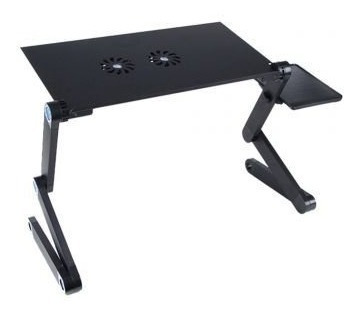 Mesa Cooler De Metal Para Laptop Posa Mouse 2 Ventilador