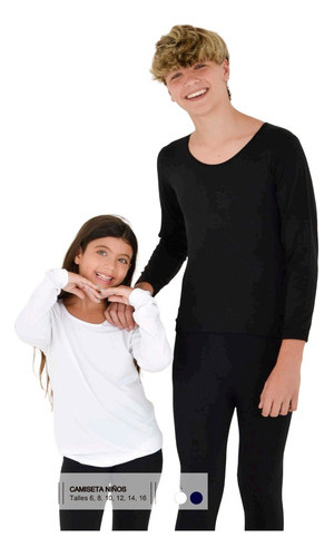 Pack X2 Camisetas Termicas De Niños Frizadas - Maxima 112 X2