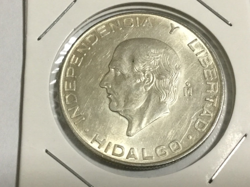 Hidalgo Cinco Pesos 1955 Plata De Ley .720