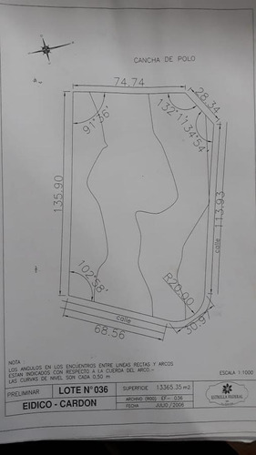 Imagen 2 de 2 de 13365m2 Terreno - Barrio Cerrado Estrella Federal , Ramallo ,el Paraiso