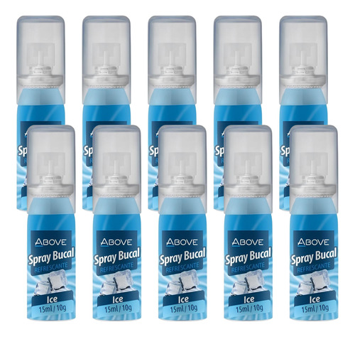 Kit 10 Spray Bucal Above Ice 15ml - Antisséptico