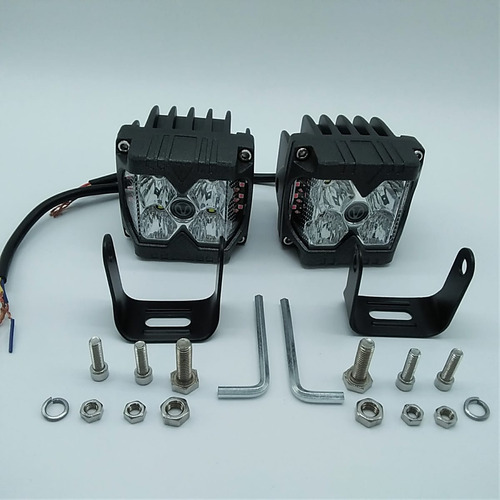 Faros Duallys Led Strobo Azul Tipo Baja Par Maverick X3 Rzr