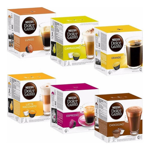 3 Cajase X10 Cápsulas Dolce Gusto Nescafé - ¡sabores A Elecc