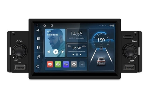 1 Din Auto Estéreo Universal Radio Android 10 Carplay Wifi