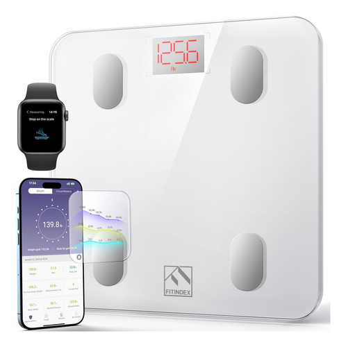 Báscula Inteligente Fitindex Para Peso Corporal, Báscula Con