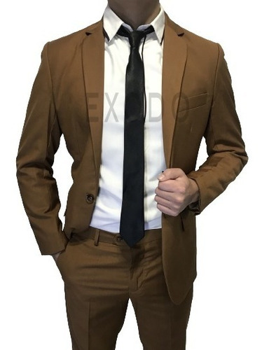 Terno Beige  Diseño Hombre Exclusivo Trajes , Envío Gratis