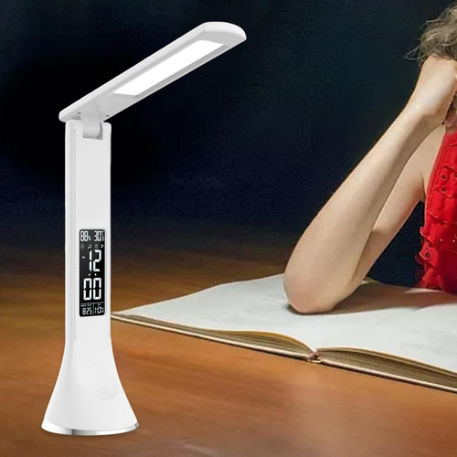 Lámpara De Escritorio Led Temperatura Moderna Mesa Plegable