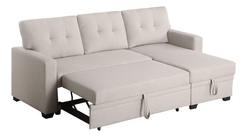 Kooyaa Sofá Cama Modular Convertible En Forma De L De 82 P.