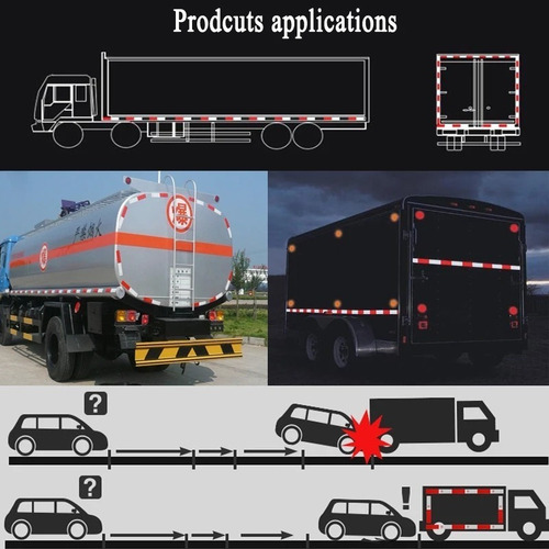 Imagen 9 de 10 de Cinta Reflectante Seguridad Rojo Blanco 45 Mts Dot C2 Legal