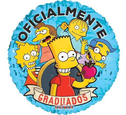 Globo Met 18in Oficialmente Graduados Simpsons Graduacion