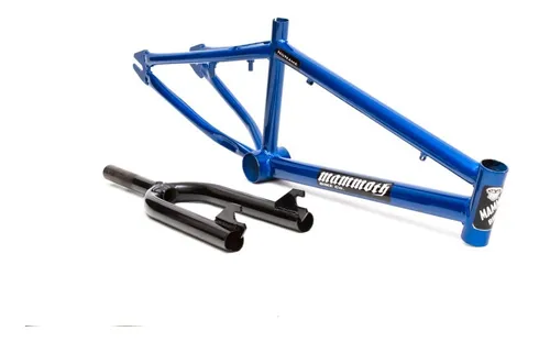 Kit Cuadro Mammoth No Name Azul Brillante Horquilla Bmx