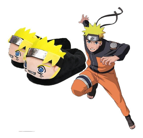 Imagen 1 de 4 de Pantuflas Naruto - Talla Standar (34-40)