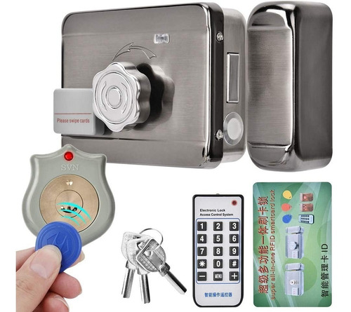 Imagen 1 de 3 de Cerradura Electrica Inteligente Rfid Alarma