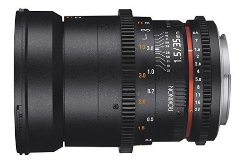 Imagen 6 de 6 de Rokinon Cine Ds Ds35m-c 35mm T1.5 As If Umc Lente Gran Angul