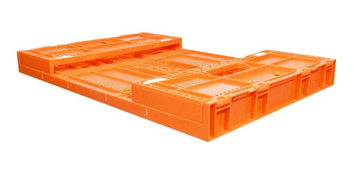 Cajas Colapsable Apilable, Mxhxb-009, 3 Pzas, 21kg, 40x60x21 Color Naranja