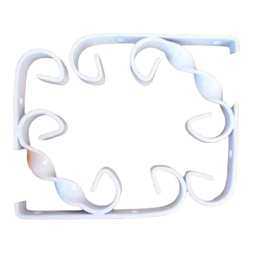 Set 2 Soporte Escuadra Decorativa 10x10cm Blanco/ Zimas Full