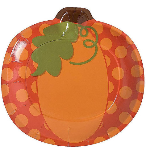 Fun Express Lil Pumpkin Party Platos De Postre De Papel En F