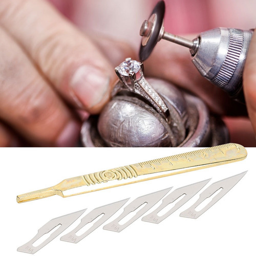 Hojas De Cuchillo Para Grabado De Joyas, Mango, Bisturí Quir