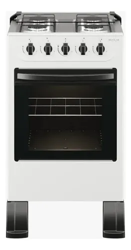 Fogão new sirius 4 bocas mesa inox Braslar cor branco
