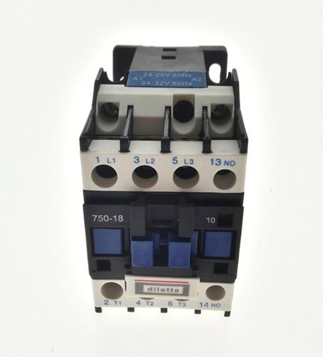 Contactor Diletta 750v / 18 Amp / Bobina 24v