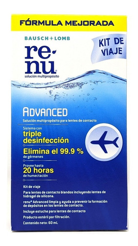 Solución Para Lentes De Contacto Renu Advanced 60ml