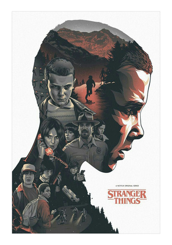 Póster Papel Fotográfico Eleven Stranger Things Serie 45x30