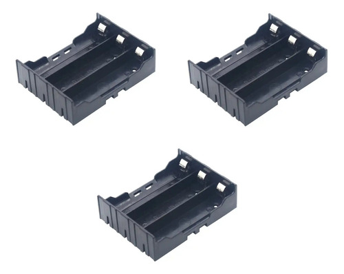 Holder 18650 3 Slot - Porta Baterìas Sin Cable (3 Unidades) 