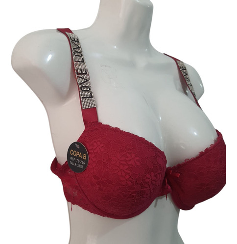 Moda Clavel Brasier De Encaje Mujer